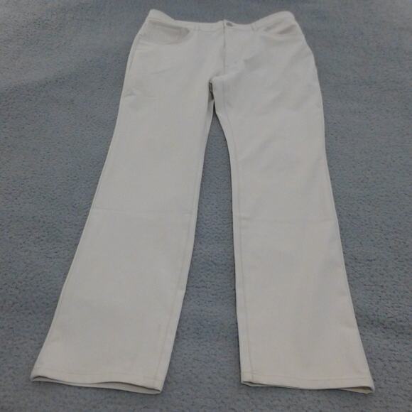 G/Fore Pants Mens 36x32 Tour 5 Pocket 4 Way Stretch Golf Cream Straight Leg - Picture 1 of 13